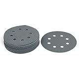 uxcell 3000 Grit 8 Hole 5-inch Diameter Sandpaper Hook Loop Sanding Disc 20 Pcs