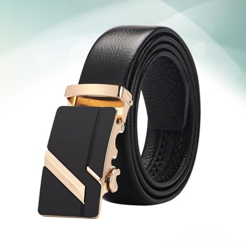 Adjustable Automatic Buckle Belt for Men Casual Jeans Belt Leather Look Men's Dress Stylish2