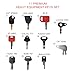 11-Piece Heavy Equipment Key Set - Master Keys Compatible with Excavators, Loaders, Tractors Works on CAT, John Deere, Komatsu, Kubota, JCB, Case, Bobcat, JLG & More Emergency Backup Kit