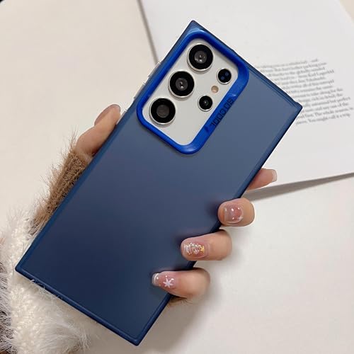 Coque fine antichoc Samsung S23 Plus bleu mat à effet laser raffiné
