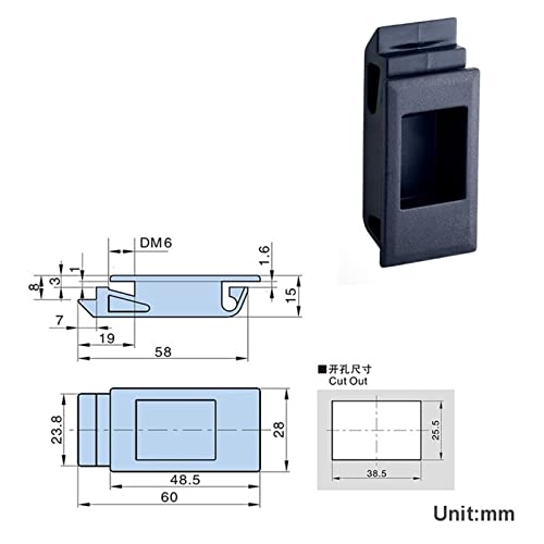 Loquet d'armoire métallique MS552 pour sécuriser vos boîtiers électriques