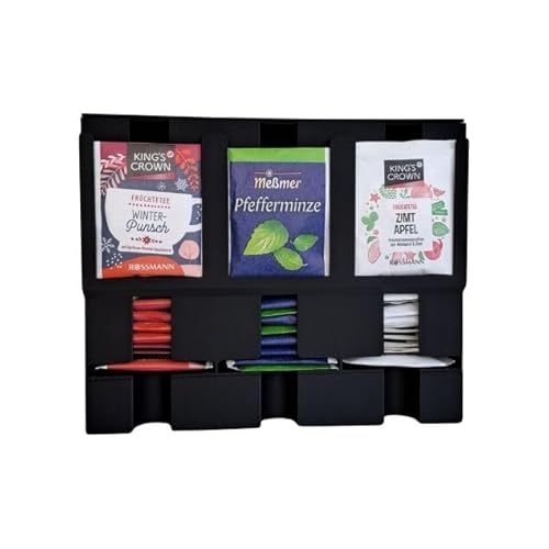 Genérico Dispensador de Té – Organizador de Sobres de Té Apilable y Elegante – Fabricado en PLA Biodegradable Eco-Friendly 21x8.5x17 cm Genérico Dispensador de Té – Organizador de Sobres de Té Apilable y Elegante – Fabricado en PLA Biodegradable Eco-Friendly 21x8.5x17 cm