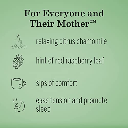 Earth Mama Organic Peaceful Tea | Stress Less! Calming, Relaxing Herbal Blend Safe For Pregnancy & Beyond, 16 Teabags Per Box #TOP2