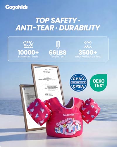 Image of Gogokids Puddle Float Jumper 24-66 Pounds, Toddler Swim Vest Kids Floaties
