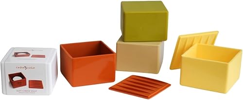 Miniatura 8 de CapaBunga Bóveda de queso suave  Contenedor reutilizable de almacenamiento de queso artesanal para refrigerador  Contenedor de queso de silicona de