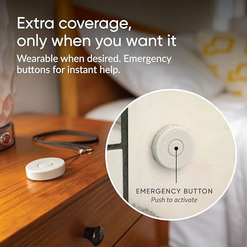 NOMO Smart Care Medical Alert System, Fall Detection for Seniors, WiFi in Home Monitoring Safety System, Emergency Call Button, Custom Fall Alert, Virtual Caregiver, 30-Day Trial Monthly Subscription