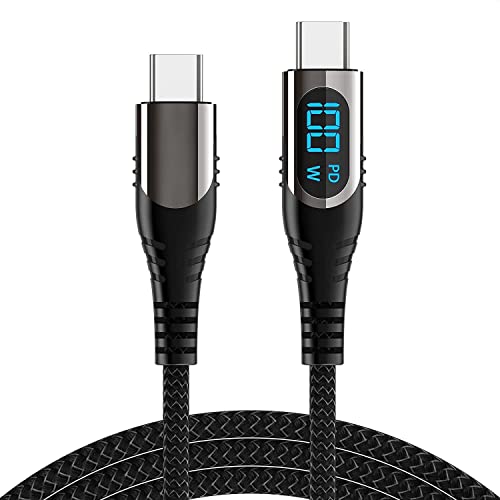 Sevenaire Display Fast Charging Data Cable USB A to TypeC with Smart Indicator to Show Current
