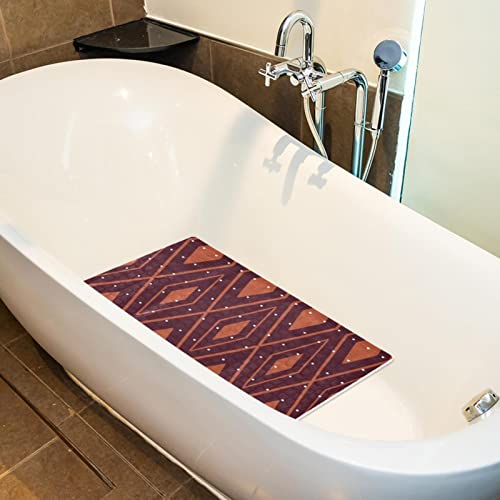 Tapis de bain antidérapant PVC à ventouses et trous de drainage