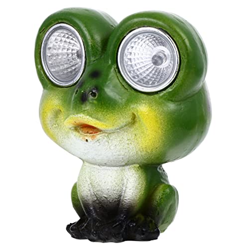 Hemobllo Vente D'accessoires De Jardin : Lampes Solaires En Forme De Grenouille Décorations D'extérieur Lanternes Jardin Pour Terrasse