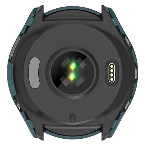 Lemspum All Around Watch Capa robusta com protetor de tela de vidro temperado compatível com Garmin