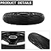 10 Inch Electric Scooter Wheel 10x2.125 Solid Tire Replacement for Scooter, Puncture Proof Black Rubber and Metal Wheel with Hub Assembly Bearing, Compatible with Disc Brake Models(12mm)