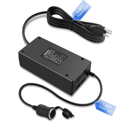 ALITOVE AC to DC Converter 110V to 12V 30A 360W(Pro Max) AC to DC Adapter Car Cigarette Lighter Socket 120V to 12 Volt Power Supply 11ft for Air Pump Car Refrigerator Vacuum Heater and Other Devices
