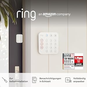 Ring Alarm-Set – S | Alarmanlage für Haus & Wohnung mit WLAN und Sensoren | Alarm-Benachrichtigungen direkt auf dein Smartphone | haustierfreundlich | Funktioniert mit Alexa