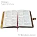 Hand Carved Walnut Wood Holy Bible English Easy to Read Version 8.6