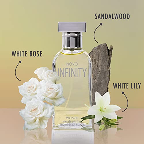 Novo Infinity For Women - 3.4 Fluid Ounce Eau De Parfum Spray For Women - Refreshing Mix Of Citrus Floral & Musk Fragrances Smell Fresh All Day Long Lovely Gift For Women For All Occasions #TOP1