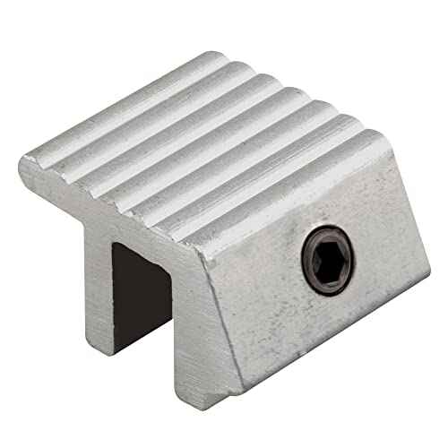 Prime-Line U 9810 Aluminum Tamper Resistant Sliding Window Lock, Fits 1/4 inch Track, Aluminum (2 Pack )