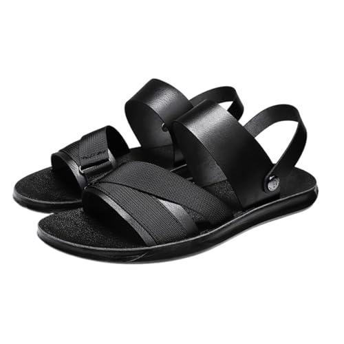 CLSQLXYJZC Summer Men's Beach Shoes, Mens Adjustable Support Waterproof Open Toe Soft-Soled Sandals, Outdoor Walking Trekking Breathable Sandals, for Hiking, Camping, Sports, Grocery Shopping