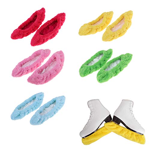 Baosity 1 Pair Ice Skating Hockey Figure Skates Blade Cover S Guards for Unisex Adult, Youth, Kids, Yellow, S