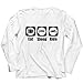 lepni.me T-Shirt Manches Longues Homme Mangez Dormez Roulez Répétez Les Slogans sur Les Motos (M Blanc Multicolore)