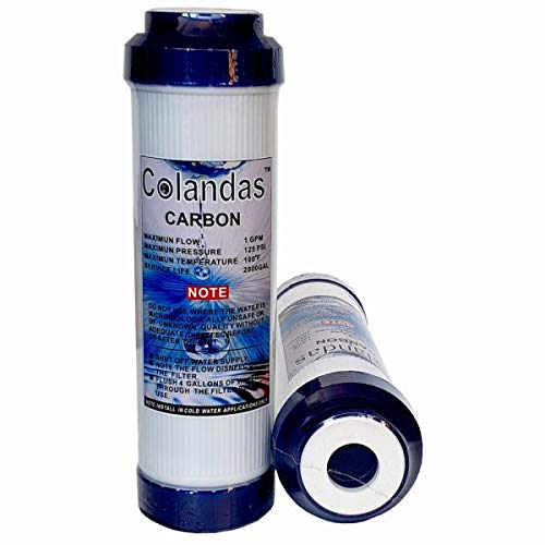 10 Inch GAC Carbon genuine 1200 iodine Carbon Water Filter (Blue)-image-5