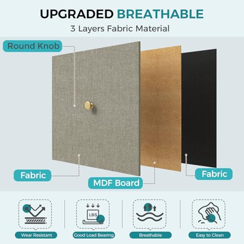 Image of OLIXIS 5 Drawer Dresser for Bedroom, Storage Organizer Unit for Closet | Chest of Drawers for Clothes Storage with Bins, Wide Fabric Bedroom Dresser, Wooden Top, Living Room, Ink Green
