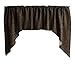 Zen Creative Designs Pintuck Taffeta Swag Window Valance Home DÃ©cor Bedroom Nursery Kitchen Window (Brown)