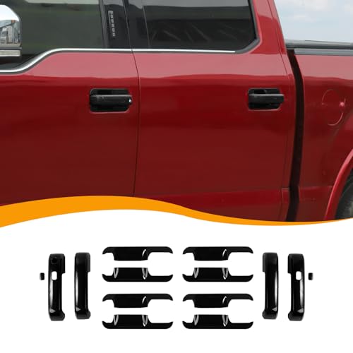 Hoolcar Black Door Handle Trim for Ford F150