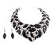 African Beads Jewelry Sets Women Bridal Crystal Statement Necklace Earring Jewelry Sets
