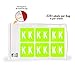 Doctor Stuff - File Folder Labels, Alphabet Letter K, Barkley FADBM - ADPK Series Compatible Alpha Stickers, Light Green, 1-1/2