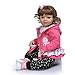 HWZZ Reborn Baby Poupée De Simulation Réaliste Silicone Souple Vinyle Rebirth Imperméable Pleine Colle Jouets, Corps en Caoutchouc, (27" 70Cm),70cm