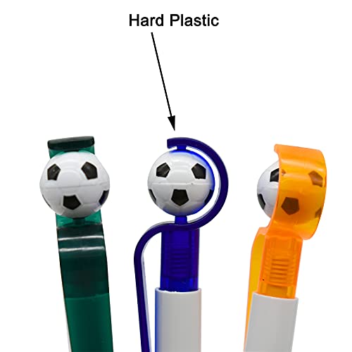 Maydahui 35Pcs Soccer Shape Ballpoint Pen Black Ink Interesting Football Pens Retractable Sport Pen Design For School Party Stationery #TOP6