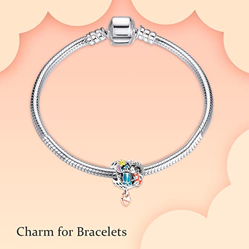 H.zhenyue Stitch We Are Family Inspired S925 Silver Charm For Bracelet Necklace Sterling Silver Dangles For Women #TOP2