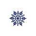 Glitter Snowflake Christmas Ornaments - 4