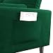 Yaheetech Fabric Sofa 2 Seater Sofa Couch with Side Storage Pockets, 2 Pillows Upholstered Couch for Living Room Bedroom Apartment Office Velvet Fabric Green Yaheetech Fabric Sofa 2 Seater Sofa Couch with Side Storage Pockets, 2 Pillows Upholstered Couch for Living Room Bedroom Apartment Office Velvet Fabric Green