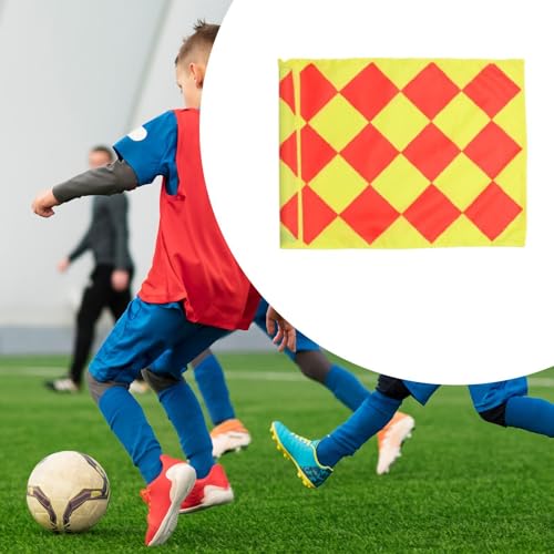 Aymzbd Soccer Flag Referee Equipment Replacement Versatile Football Field Corner Flag 44 Cmx34 cm for Practice Amateur Game Indoor