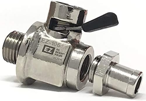EZ-106(14mm-1.5) EZ Oil Drain Valve with removable Hose End Combo