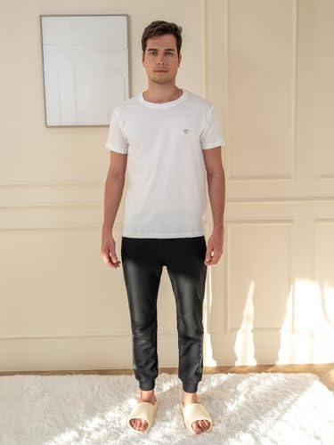 Image of Lux Cozi Men's Cotton Solid Regular Fit T-Shirt