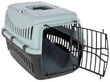 Kerbl Pet Transportbox Expedion, blau/schwarz, 45x30x30 cm, Hundebox, Katzenbox, Hundetransport, Kunststoff, kleine Hunde, Katzen