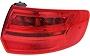 GO-PARTS - for 2006 - 2008 Audi A3 Rear Tail Light Lamp Assembly / Lens / Cover - Left (Driver) Side Hatchback Replacement 8P4 945 095 H AU2800108 2007