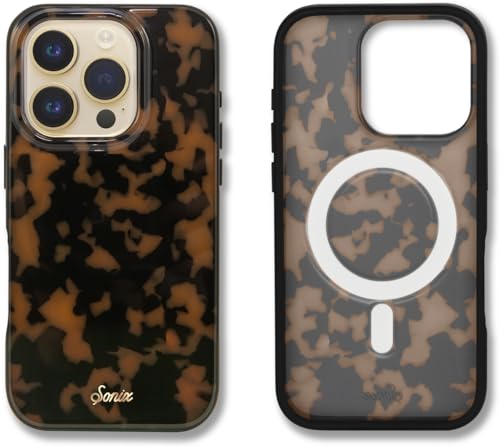 Sonix Case for iPhone 16 Pro | Compatible with MagSafe | 10ft Drop Tested | Tortoiseshell | Brown Tort
