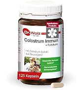 Dr. Wolz Colostrum Immune + Folic Acid ¹ - 125 Capsules - High Quality Colostrum from New Zealand...
