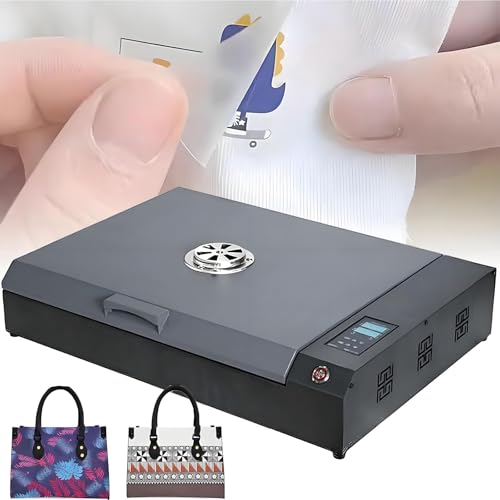 HuanEssentric 930W Impresora Dtf Portátil con Doble Calentamiento,Temperatura Ajustable 0-200 °c,Tiempo 999 Segundos para Ropa DIY