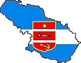 Produziert auf Vinylfolie Auto Aufkleber Kroatien Gespanschaft VIROVITICA - PODRAVINA Sticker Konturgeschnitten (ca 11 cm)