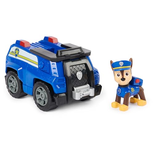 Patrulla Canina - Coche POLICÍA Y Figura Chase - Coche de 15 cm con 1 Figura Chase - Patrulla Canina Juguetes - 6069059 - Juguetes Niños 3 Años +