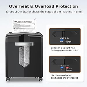 Bonsaii 12-Sheet Micro Cut Heavy Duty Paper Shredder for Home Office — photo 5 of 6