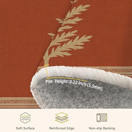 Tapis chaleureux terre cuite d'automne rustique maison cocoon - 8
