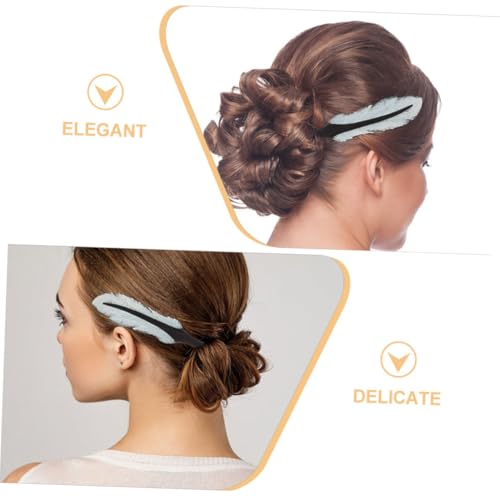 Épingle à cheveux en bois plume style chinois moderne pour attacher les cheveux