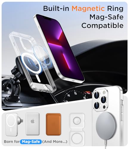 Image of Magnetic Compatible with iPhone 13 Pro Case, [Built-in Invisible Kickstand][Compatible with MagSafe] [Military Grade Shockproof] Slim Thin Phone Case for iPhone 13 Pro 6.1 inch