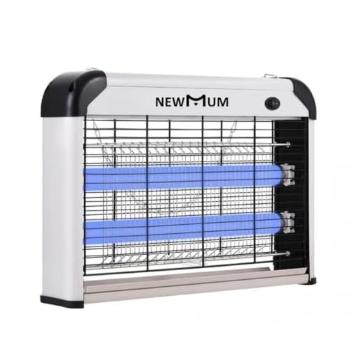 Lampara Antimosquitos,2-en-1 20W Eléctrico Colgante UV Insecticida Asesino de Mosquitos Eléctrico Adecuado para El Hogar/Garaje/Cocina/Restaurante