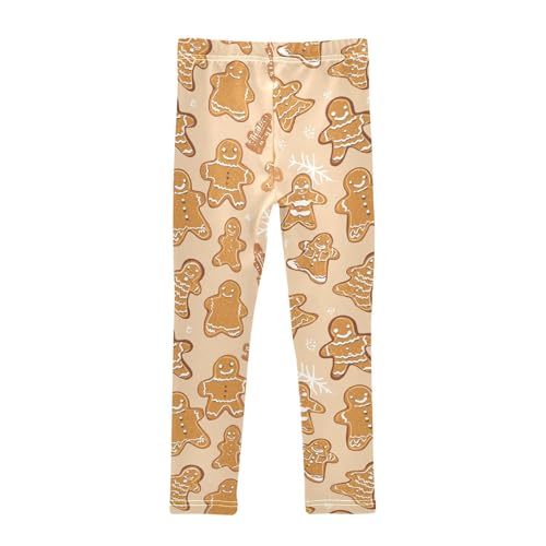Christmas Gingerbread Funny Girls Casual Leggings for Kids Printed Long Pant Bottoms Stretch and Soft2